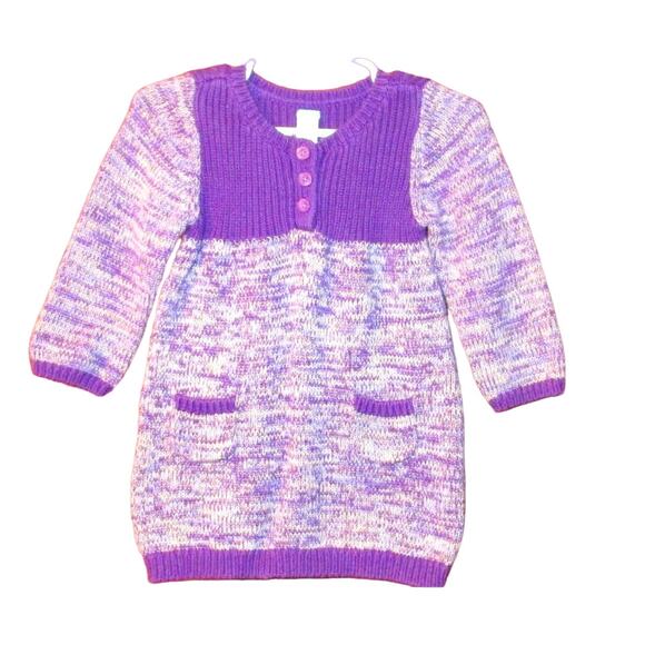 Old Navy Infant Girl’s Sweater Dress, Lavender, Pockets, Size 6-12 Months - Picture 1 of 2